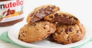 Cookies chocolat au coeur fondant nutella