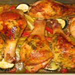Cuisses de poulet et pomme de terre au four