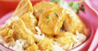 Curry de poulet au riz basmati facile