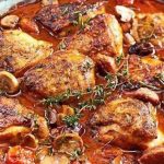 Délicieuse recette de poulet italienne, un plat toscan traditionnel