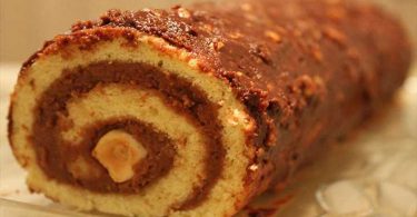 Gâteau roulé façon Ferrero Rocher