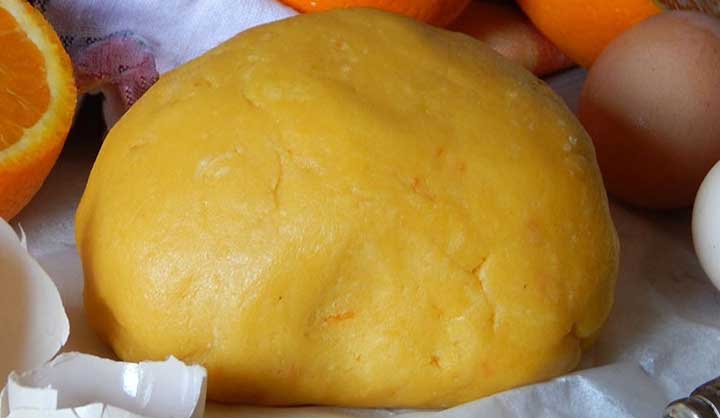Pâte brisée orange, pour biscuits et tartes