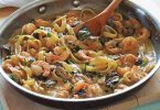 Pates aux crevettes et champignons recette facile