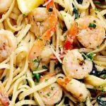 Recette de spaghetti aux crevettes, à l’huile d’olive et à l’ail idéale
