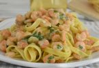 Tagliatelles aux crevettes