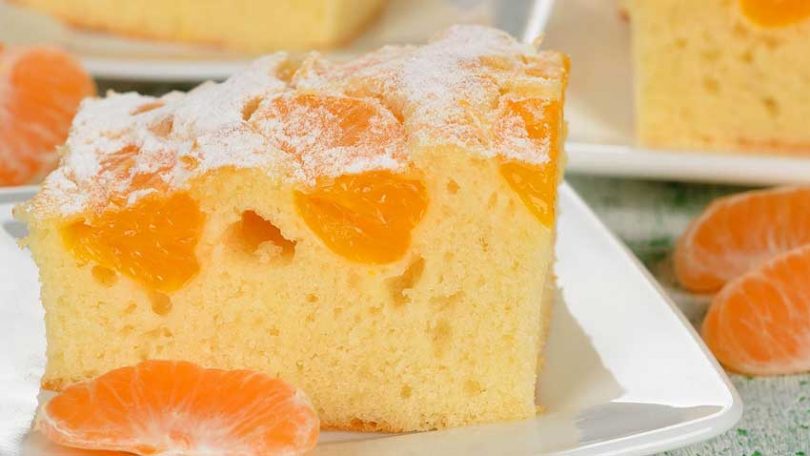 Gâteau à la mandarine, dessert d’automne qui renforce le système immunitaire